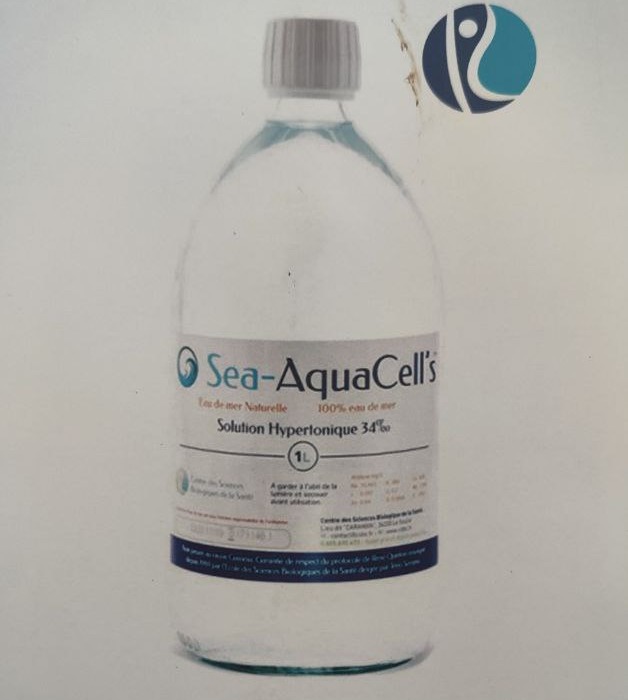 Sea-AquaCell's fles hypertoon plasma zeewater, 1L